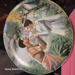Decorative Plate with Romantic Scene From The King And I